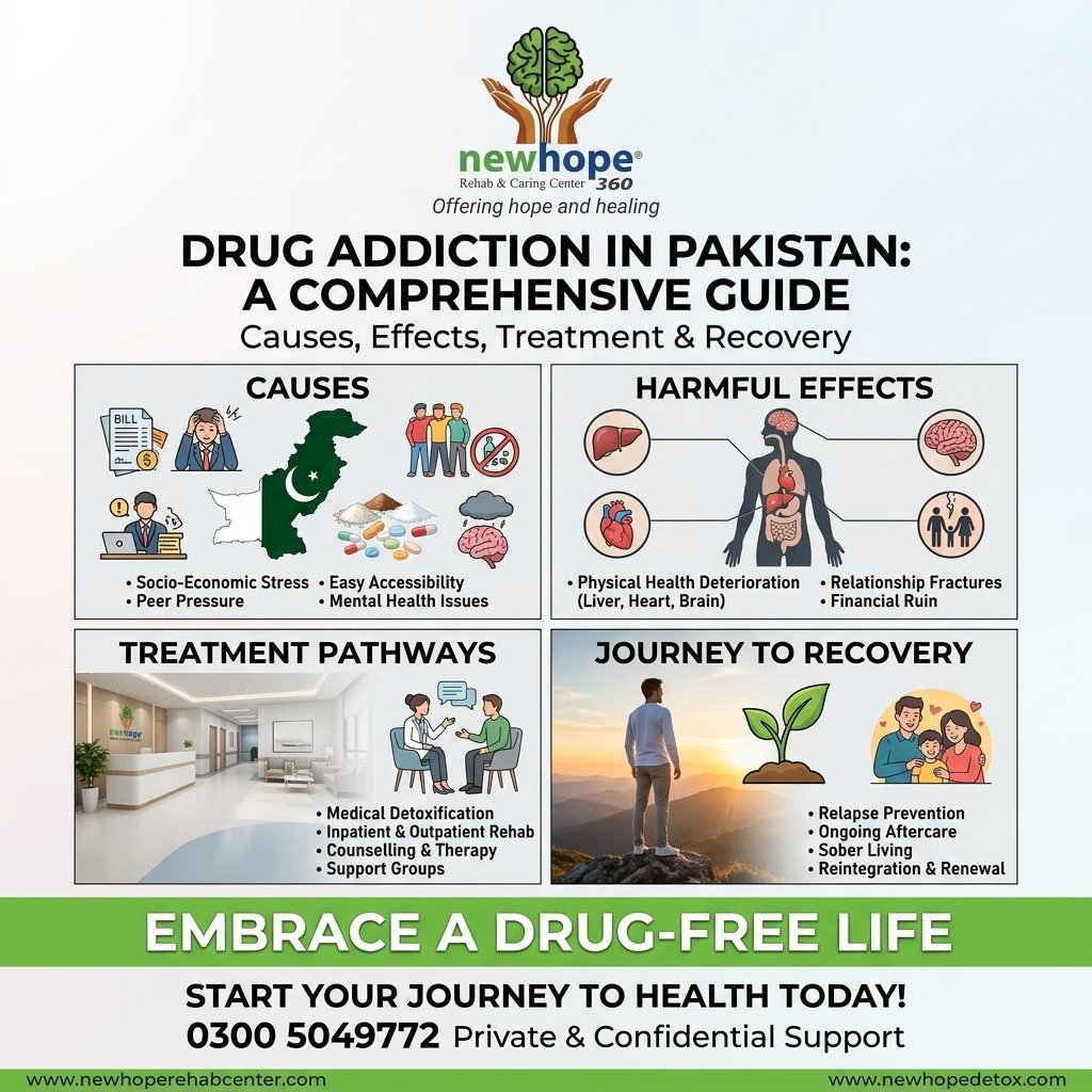 Drug Addiction in Pakistan: 7 Powerful Facts About Causes, Effects, Treatment and Recovery