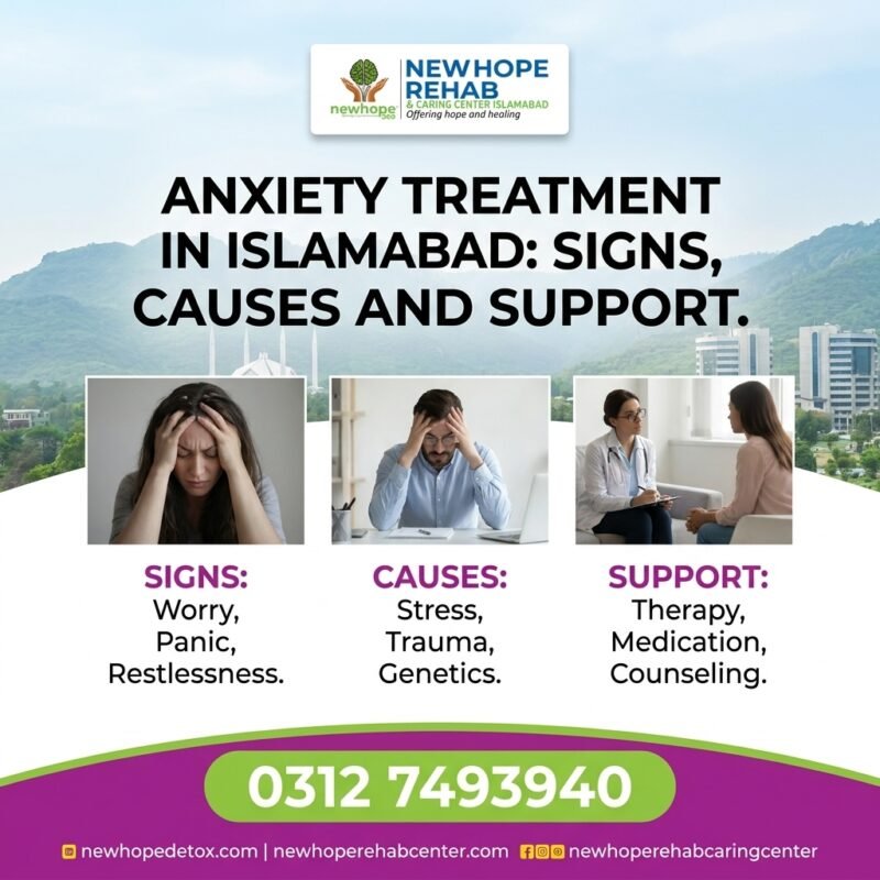 Anxiety Treatment in Islamabad: Signs, Causes, and Support